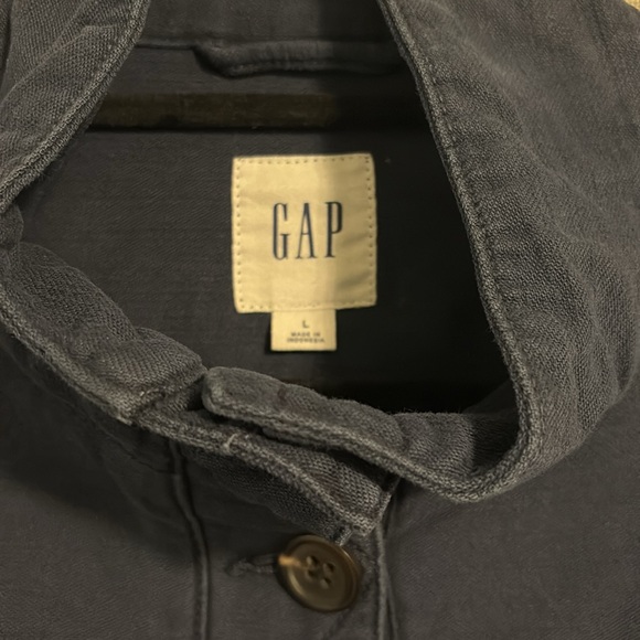 Navy Gap shirt jacket size L - Picture 2 of 4